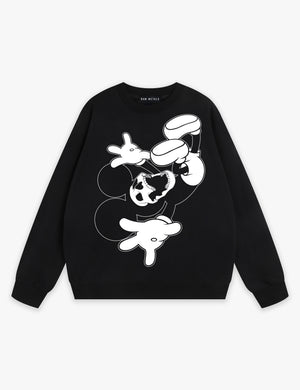 RAW METALS Deathdream Sweatshirt in Black