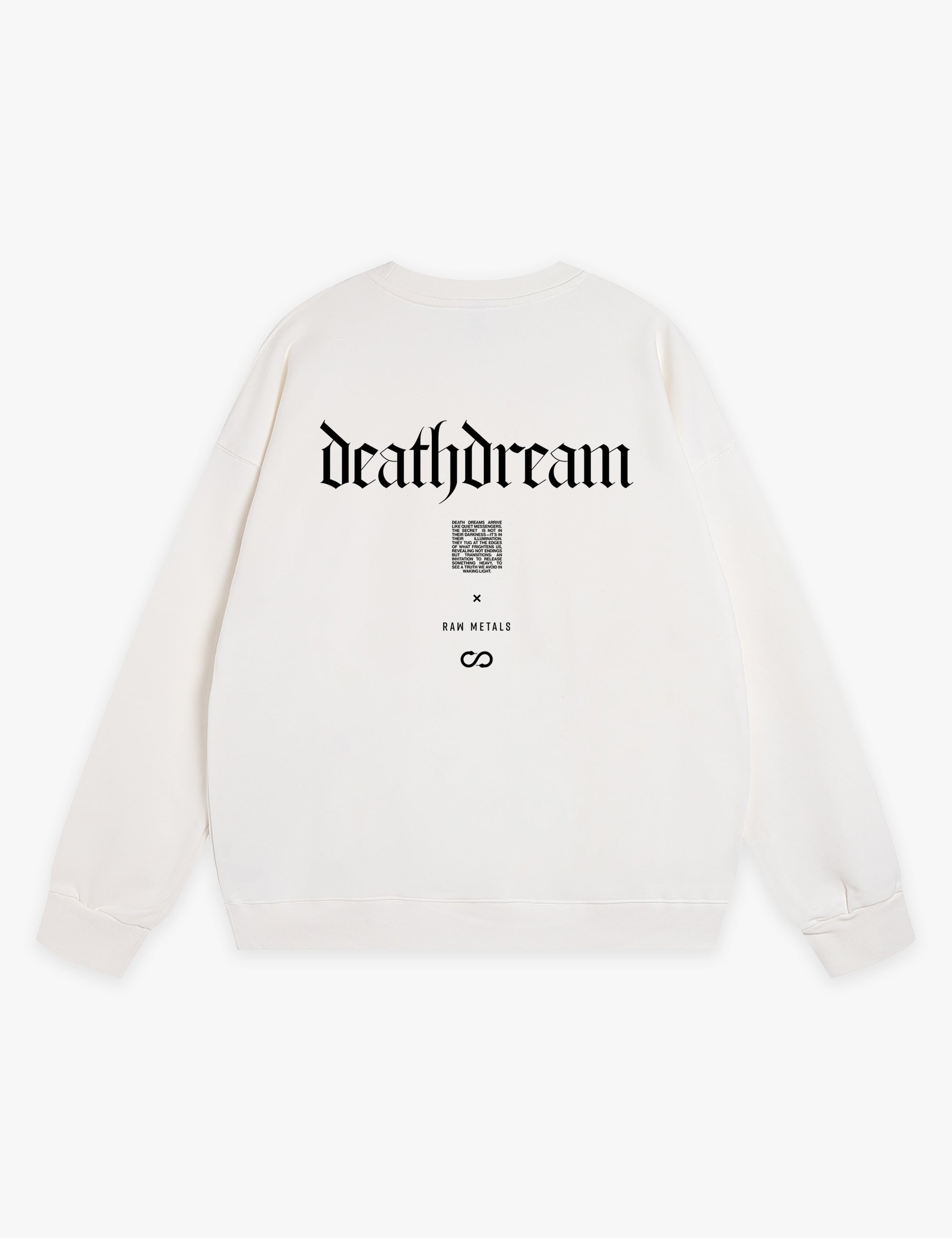 RAW METALS Deathdream Sweatshirt in White