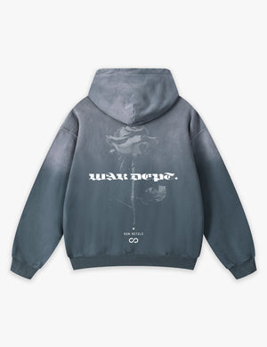 RAW METALS War Department Faded Hoodie in Slate