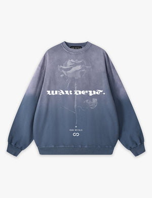 RAW METALS War Department Faded Sweatshirt in Slate