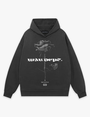 RAW METALS War Department Hoodie in Charcoal
