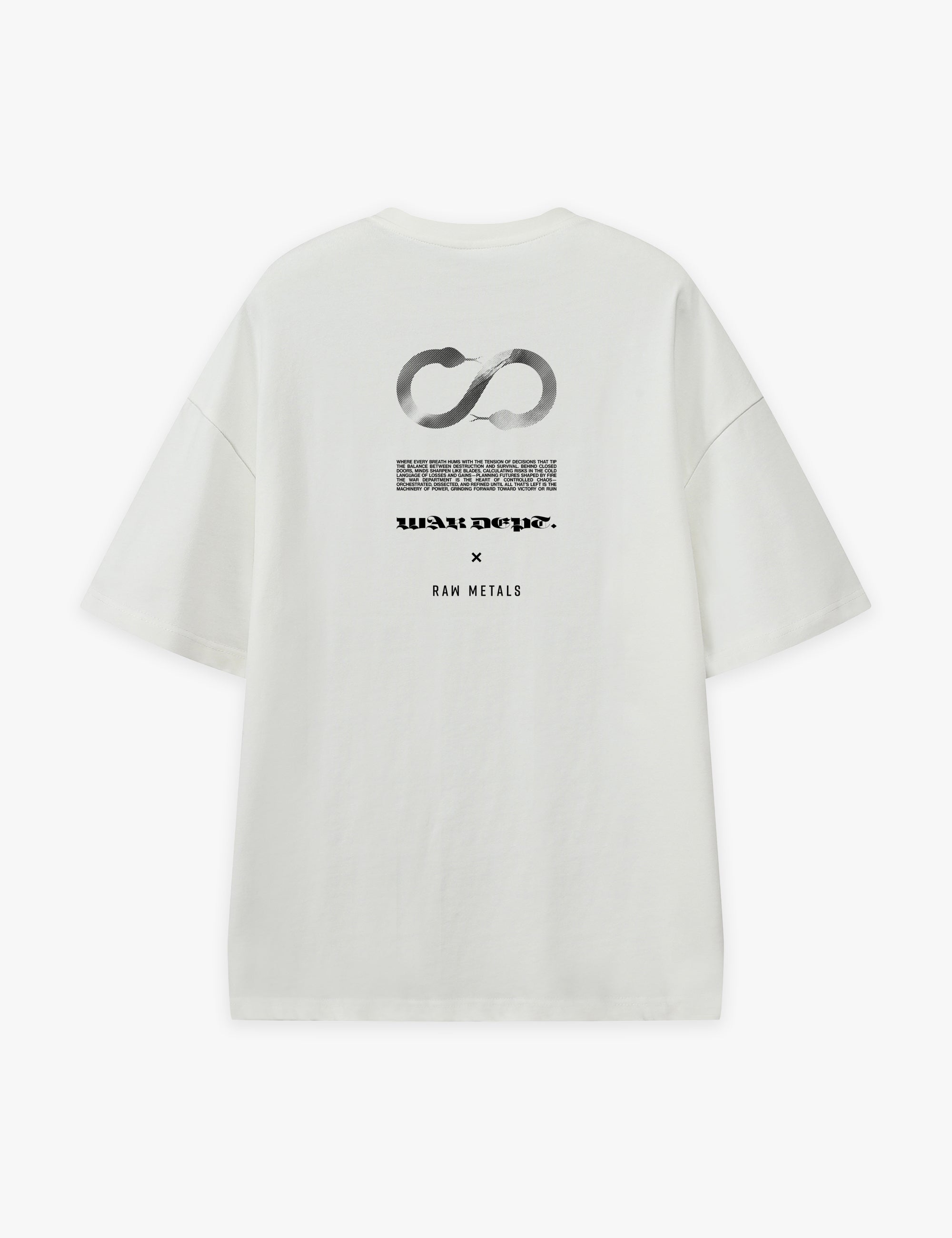RAW METALS War Department Oversized T-shirt in White