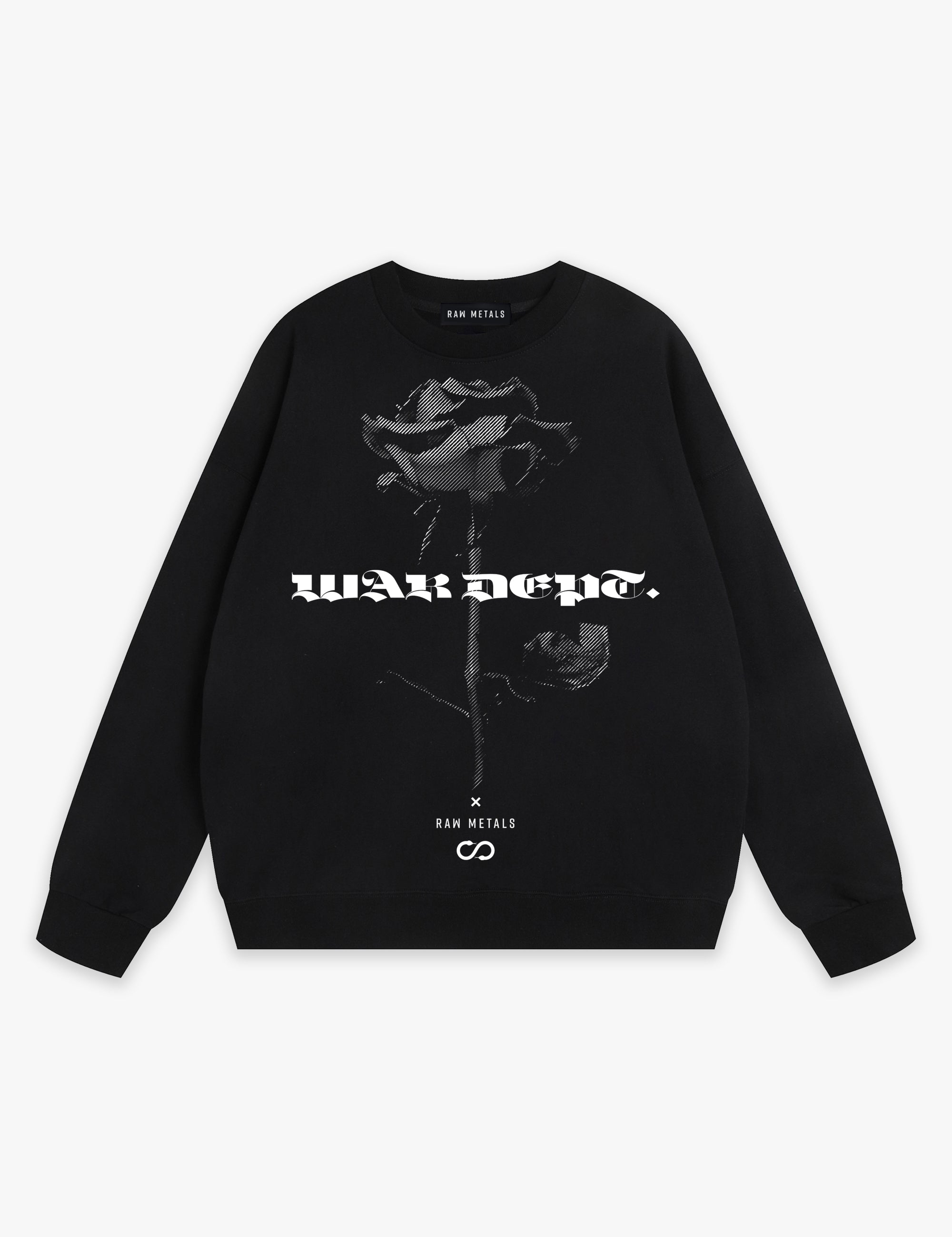 RAW METALS War Department Sweatshirt in Black