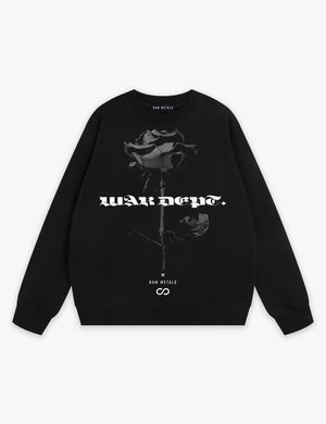 RAW METALS War Department Sweatshirt in Black