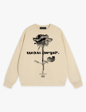 RAW METALS War Department Sweatshirt in Cream
