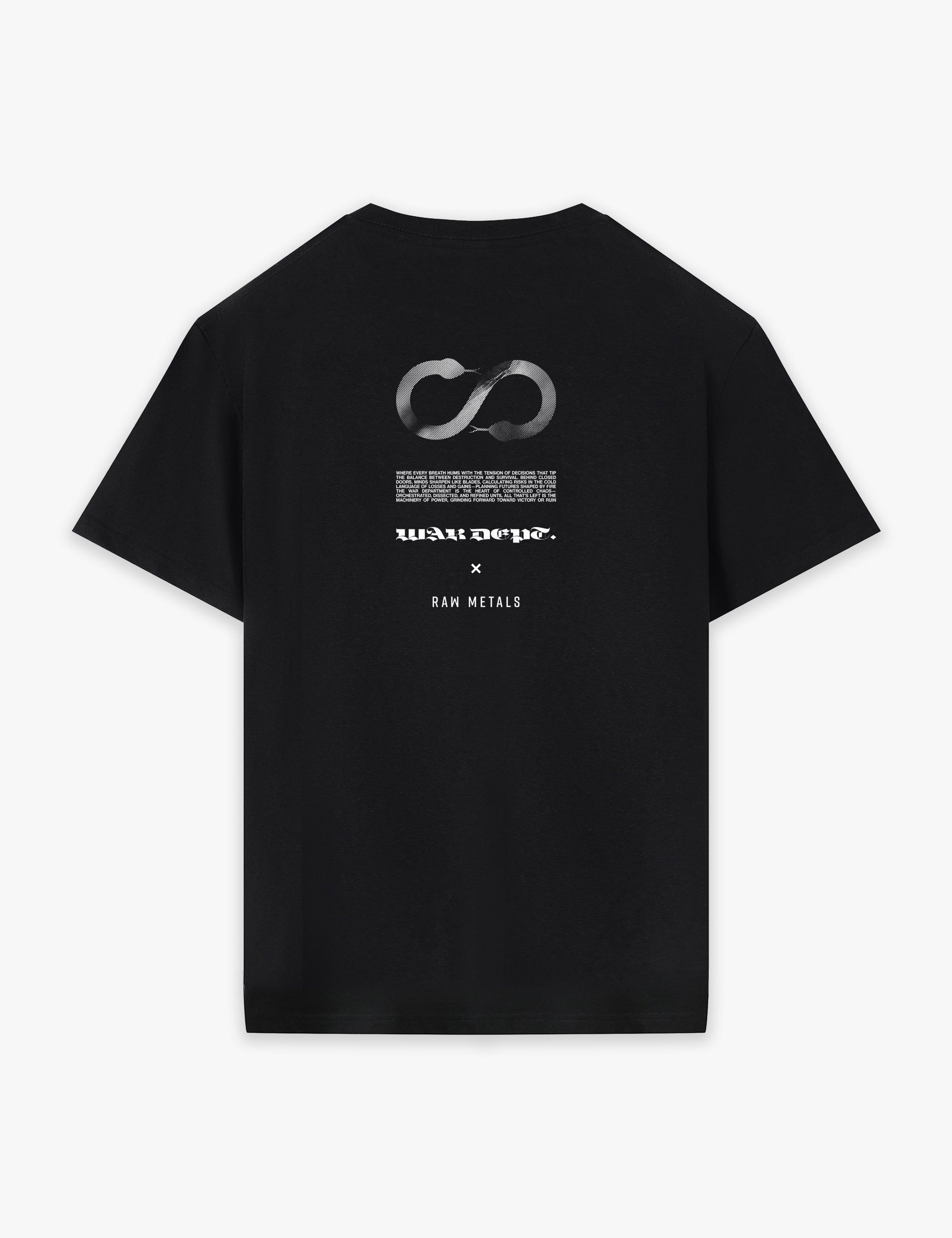RAW METALS War Department T-shirt in Black