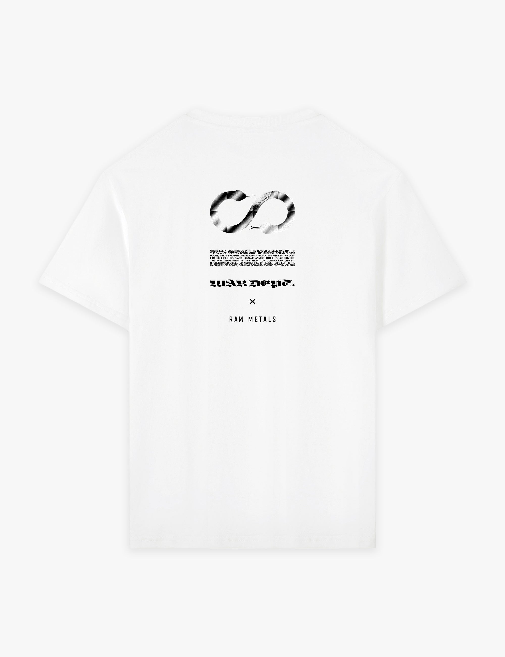 RAW METALS War Department T-shirt in White