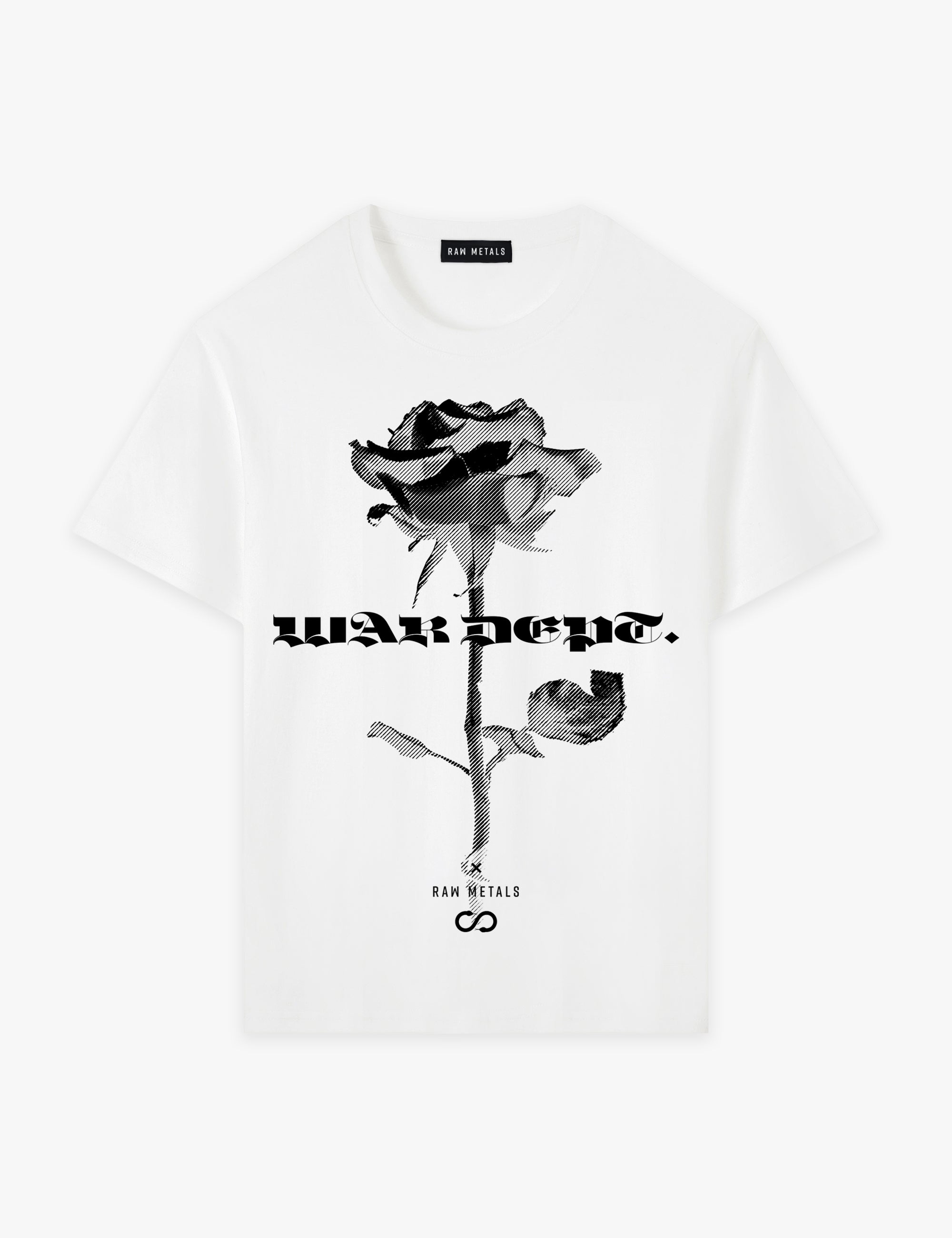 RAW METALS War Department T-shirt in White