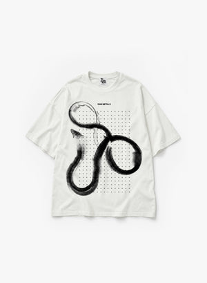 SHED THIS SKIN OVERSIZE T-SHIRT - WHITE