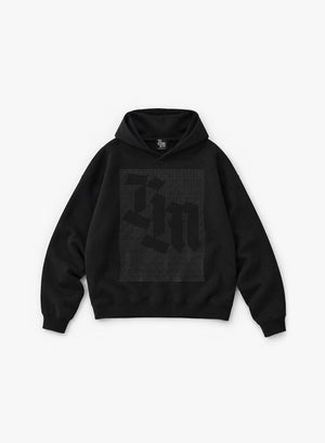 DOT MATRIX HOODIE - BLACK