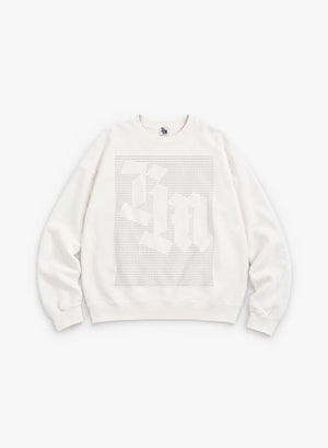 DOT MATRIX SWEATSHIRT - WHITE