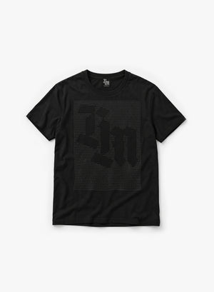 DOT MATRIX T-SHIRT - BLACK