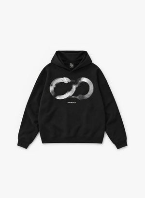 IDEALISM COLLIDES HOODIE - BLACK