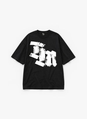 AUTOFOCUS OVERSIZE T-SHIRT - BLACK