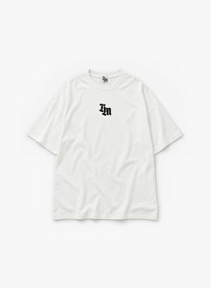 RIPPLE EFFECT OVERSIZE T-SHIRT - WHITE
