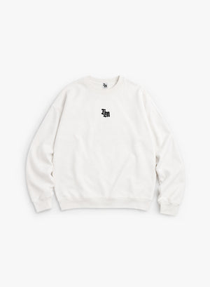 RIPPLE EFFECT SWEATSHIRT - WHITE