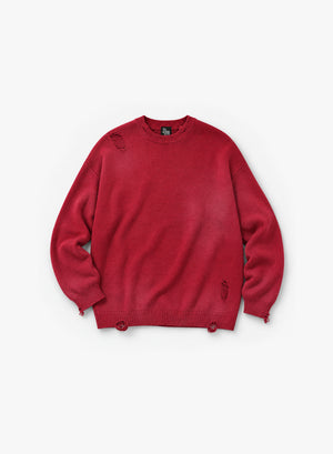 HYENA SWEATER - CRIMSON